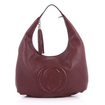 Gucci Soho Hobo Leather Large Red 2852703
