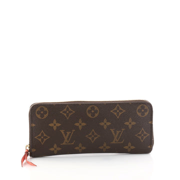 Louis Vuitton Clemence Wallet Monogram Canvas Brown 2853501