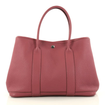 Hermes Garden Party Tote Leather 36 Pink 2853802