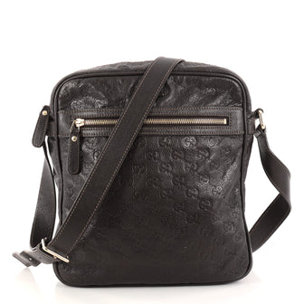 Gucci Front Zip Messenger Guccissima Leather Medium 2855304