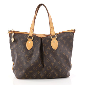 Louis Vuitton Palermo Handbag Monogram Canvas PM Brown 2857302
