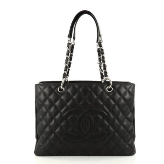 Chanel Grand Shopping Tote Quilted Caviar Black 2858001