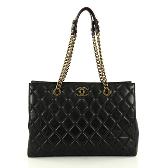 Chanel Perfect Edge Tote Quilted Leather Large Black 2858106