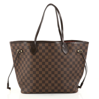 Louis Vuitton Neverfull NM Tote Damier MM Brown 2858603