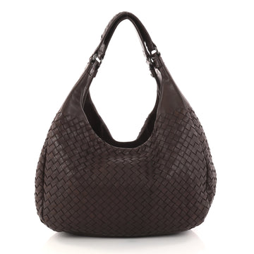 Bottega Veneta Campana Hobo Intrecciato Nappa Small Brown 2858701