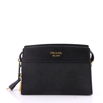 Prada Esplanade Crossbody Bag Saffiano Leather Small Black 2859301
