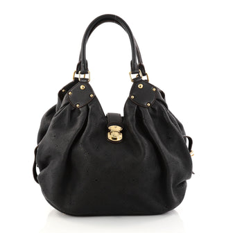 Louis Vuitton L Hobo Mahina Leather Black 2859502