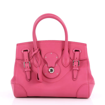 Ralph Lauren Collection Soft Ricky Handbag Leather 27 Pink 2860102