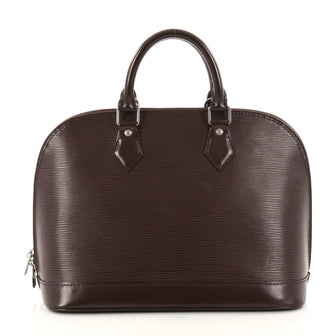 Louis Vuitton Vintage Alma Handbag Epi Leather PM Brown 2860103