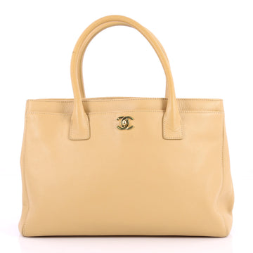 Chanel Cerf Executive Tote Leather Medium Brown 2861102