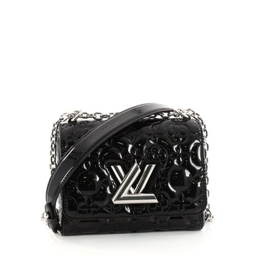 Louis Vuitton Twist Handbag Matelasse Patent PM Black 2861502