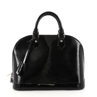 Louis Vuitton Alma Handbag Electric Epi Leather PM Black 2862310