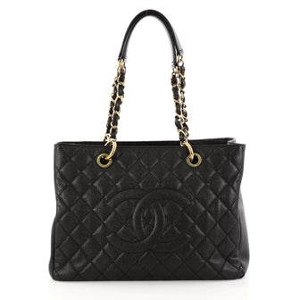 Chanel Grand Shopping Tote Quilted Caviar Black 2862315
