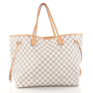 Louis Vuitton Neverfull NM Tote Damier GM White 2862603