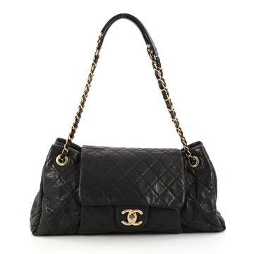 Chanel Chic Quilt Accordion Flap Bag Quilted Iridescent 2864101