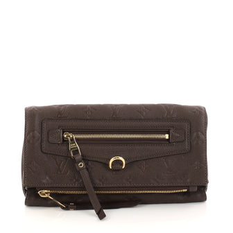Louis Vuitton Petillante Clutch Monogram Empreinte Leather Brown 2864302