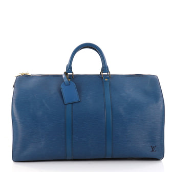 Louis Vuitton Keepall Bag Epi Leather 50 Blue 2865505