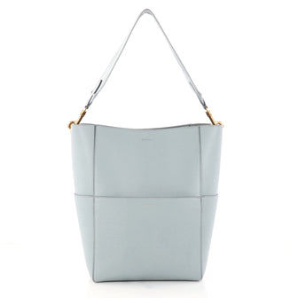 Celine Sangle Seau Handbag Calfskin Large Blue 2865701