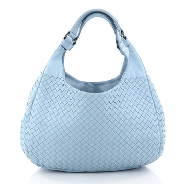  Bottega Veneta Campana Hobo Intrecciato Nappa Small Blue 2866602