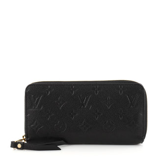 Louis Vuitton Zippy Wallet Monogram Empreinte Leather Black 2866801