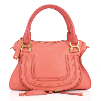 Chloe Marcie Satchel Leather Medium Pink 2867001