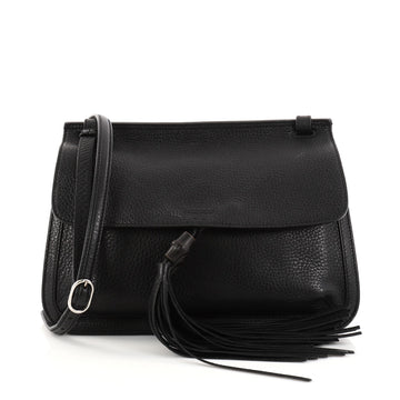 Gucci Bamboo Daily Flap Bag Leather Black 2868002
