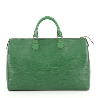Louis Vuitton Speedy Handbag Epi Leather 35 Green 2868603