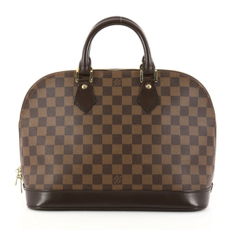 Louis Vuitton Vintage Alma Handbag Damier PM Brown 2869002