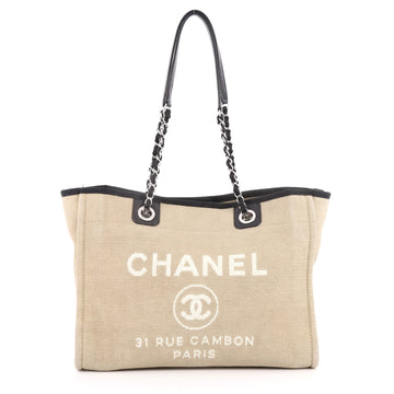 Deauville Chain Tote Canvas Small