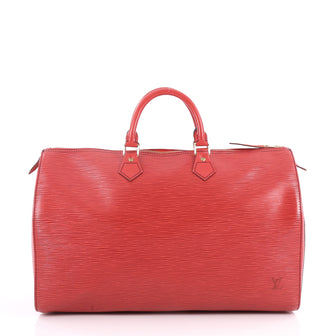 Louis Vuitton Speedy Handbag Epi Leather 40 Red 2869803