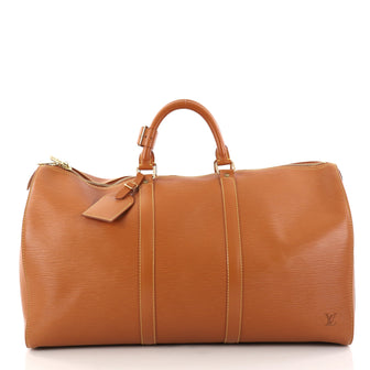 Louis Vuitton Keepall Bag Epi Leather 50 Brown 2870004