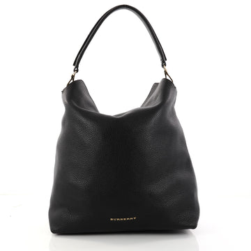 Burberry Cale Hobo Grainy Leather Medium Black 2870801