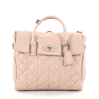 Mulberry Cara Delevingne Convertible Backpack Quilted Leather Medium Pink 2871601