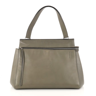 Celine Edge Bag Leather Medium Green 2874502