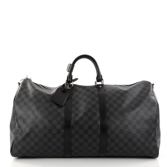 Louis Vuitton Keepall Bandouliere Bag Damier Graphite 55 2876501
