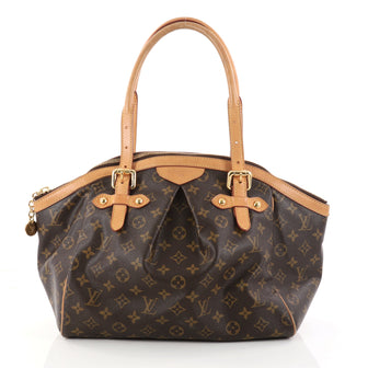 Louis Vuitton Tivoli Handbag Monogram Canvas GM Brown 2876801
