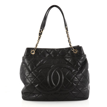 Chanel Timeless CC Soft Tote Quilted Caviar Large Black 2879902