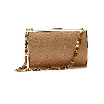 Devi Kroell Carlyle Clutch Python With Chain Strap