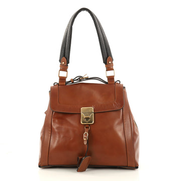 Chloe Darla Satchel Leather Medium Brown 2881601