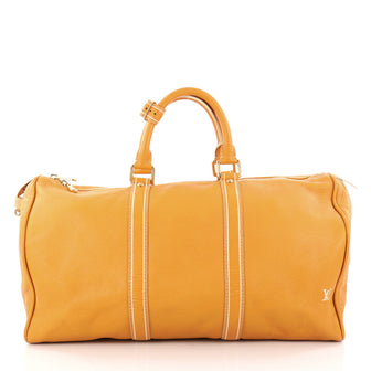 Louis Vuitton Keepall Bag Tobago Leather 50 Yellow 2883901
