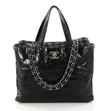 Chanel Portobello Tote Quilted Glazed Calfskin and Tweed 2884102