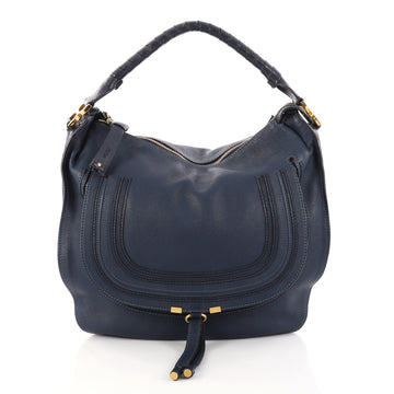 Chloe Marcie Hobo Leather Large Blue 2884201