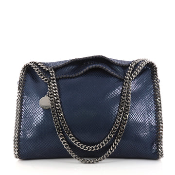 Stella McCartney Falabella Tote Faux Snakeskin Small Blue 2884401
