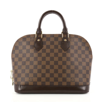 Louis Vuitton Vintage Alma Handbag Damier PM Brown 2888702