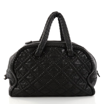 Chanel Hidden Chain Bowler Quilted Lambskin Large Black 2889103