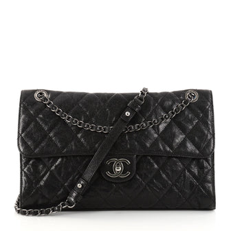Chanel CC Crave Flap Bag Quilted Glazed Caviar Jumbo 2889201