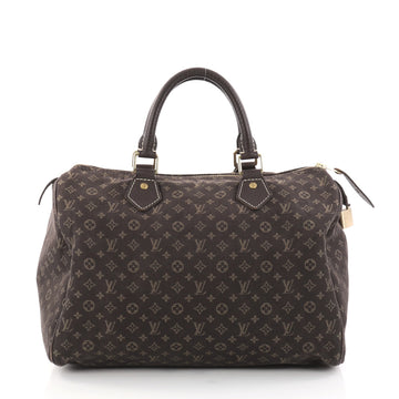 Louis Vuitton Speedy Handbag Mini Lin 30 Brown 2890601