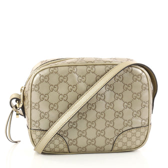 Gucci Bree Disco Crossbody Bag Guccissima Leather Mini Gold 2891301