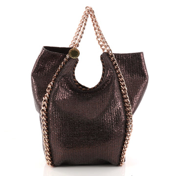 Stella McCartney Falabella Gusset Tote Boucle Large Brown 2892001