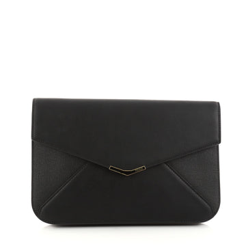  Fendi 2Jours Clutch Leather Large Black 2892101